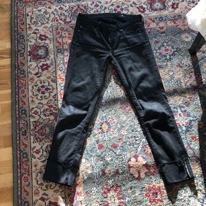 AG black crop jeans